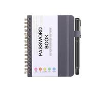Internet Password Manager - A6 Register, Register with Alphabetic Cards, 56 Page Security Organizer, Secure Address Support | Secure Compact Passwords for Family, Friends, Ba