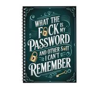 Internet Password Notebook - Thickened Password Keeper Book | Interesting Spiral Ring Organizer Notebook | Practical Manager Planner Book for Family Friends Forgetful People