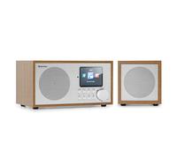 Internet Radio Bluetooth DAB+ WiFi Digital FM Tuner Stereo Speaker Remote Silver
