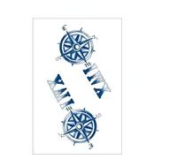 INTEROOKIE Half arm flower arm skeleton gradient herbal semi-permanent waterproof simulated tattoo sticker (GZ-167)