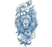 INTEROOKIE Herbal tattoo sticker Men's eagle tiger dragon pistol element water transfer simulation to maintain 15 days of gradual tattoo sticker (GZ-629)