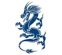 INTEROOKIE Semi-permanent herbal tattoo stickers with gradient mesh red waterproof and non-fading stickers for 15 days (GZ-09)