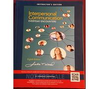 Interpersonal Communication: Everyday Encounters