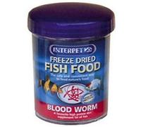 Interpet Bloodworm Fish Food 20G - Nutritional Treat For Tropical And Marine Fish - 0451