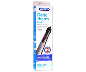 INTERPET DELTATHERM AQUARIUM HEATER 50W 100W 150W 200W 300W FISH TANK TROPICAL
