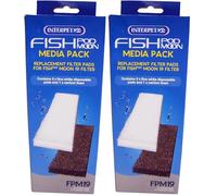 Interpet Fish Pod Moon 19 Media Pack, Black (Pack of 2)