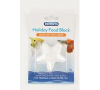 Interpet Slow Release Holiday Mineral Aquarium Fish Food Block, Contains Freeze Dried Tubifex, Daphnia, Brine Shrimp and Mosquito Larvae, up to 14 Day Supply, 13g