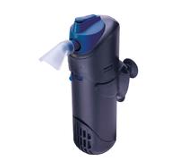 Interpet Internal Aquarium Fish Tank PF1 Power Filter, Cleans Water, for Coldwater & Tropical Aquariums Up to 68 Litre, black/blue