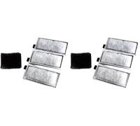 Interpet Internal Corner Power Filter CPF1, 3 Month Service Pack, 3 x Cartridge Filter with Carbon, 1 x Black Sponge (Pack of 2)