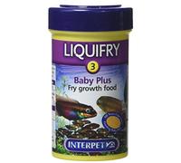 Interpet Liquifry No. 3 - Safe Nutrution Baby Plus Growth Weaning Fish Food for All Young Fish, Micro Flake with Protein and Vitamins