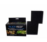 Interpet Replacement Coarse Filter Foam For The River Reef Bioreef 94L Aquarium, Kit Contains 2 Coarse Filter Foams