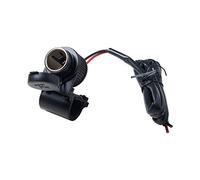 INTERPHONE ACCMOTOSOCKET Motorcycle Tubular Handlebar Power Supply Kit with Cigarette Lighter Plug, Black, Medium