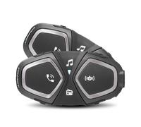 Interphone Connect Bluetooth Communication System Double Pack, black