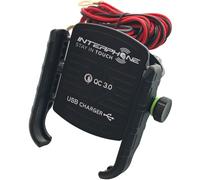 Interphone Crab Mount with USB charging, black
