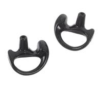 Interphone Earpiece Rubber Replacement Inserts for Left or Right Ear | Black Pair, Secure Fitting Design, Reduces Ear Fatigue during Two-way Radio Conversations, Suitable for Acoustic Tube Sound