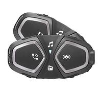Interphone INTERPHOCONNECTTP Motorcycle Bluetooth Headset intercom, Black, Duoble Unit Pack, Pre-Paired