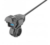Interphone Handlebar Power Kit USB Type A Socket, black