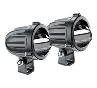 Interphone Motorcycle Motorbike 10W Fog Aux / Fog LED Light Set Black