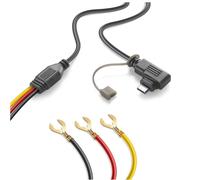 Interphone RIDESYNC USB-C Charging Cable for Connecting to the Vehicle Battery, black