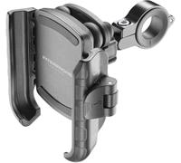 INTERPHONE SMCRAB24PRO - Universal Smartphone Holder with Anti Vibration PRO for Motorcycles - Aluminium - Rotatable to 360 mm for Round Handlebars Diameter 16/30 mm