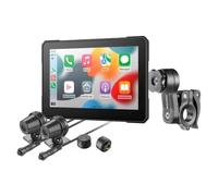 Interphone Sync70 CarPlay Android Auto 7" Handlebar Mount GPS Accessory, Black