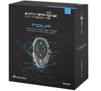 Interphone Tour HD Single Pack Bluetooth Moto Motorcycle Intercom System Black