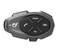 Interphone Tour HD Mono Intercom - Motorcycle Intercom for Communication Between 4 Motorcyclists up to 1.5 km Distance - with Bluetooth 4.2 for GPS and Calls - 25 Hour Battery Life and IP67 Waterproof