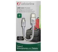 Interphone Type C Data Cable White For Smartphones / Tablets - 15cm