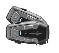 INTERPHONE U-COM6R | Double | Bluetooth Removable Motorcycle Intercom and Integrated Battery 15H autonomy, Bike to Bike 1 km, TFT and GPS compatible, waterproof, speaker 32mm, for all helmets