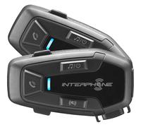 Interphone Ucom 7R Motorbike Motorcycle Bluetooth System Black - Dual Pack