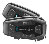 Interphone Cellularline U-com 8r Pack Intercom 2 Units Black unisex