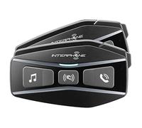 Interphone U-com 16 Bluetooth Communication System Double Pack, black