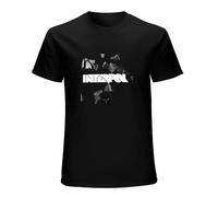 Interpol Mens T-Shirt Casual Cotton Unisex Black Tee Tops M
