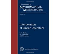 Interpolation of Linear Operators (Translations of Mathematical Monographs)