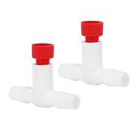 Interruptor de válvula de aire de espumadera de proteínas, válvula de Control de flujo de aire de ajuste fino de acuario de plástico para separador de proteínas de pecera, 2 uds.