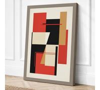 Intersections Geometric Canvas Wall Art Print 24x16 Inch