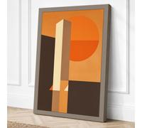 Intersections Geometric Canvas Wall Art Print 30x20 Inch