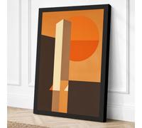 Intersections Geometric Canvas Wall Art Print 30x20 Inch