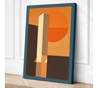 Intersections Geometric Canvas Wall Art Print 36x24 Inch