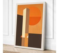 Intersections Geometric Canvas Wall Art Print 36x24 Inch