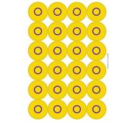 Intersex Flag LGBTQ Pride Circular Matt Paper Stickers A4 Sheet of 24 (Each Sticker is 45mm Diameter)