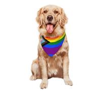 Intersex Inclusive Pride Flag Lgbt Gay Lesbian Rainbow Dog Bib Soft Triangle Bib Adjustable Bandana For Dogs For Summer Accessories Puppy