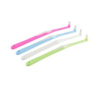 Interspace Brush Extra Clean Toothbrush Dental Brushes Interspace Compact Soft Toothbrush Medium Gum Single Tufted Brush for Sensitive Gums Deep Cleaning 8Pcs/4 Colour