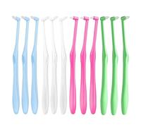 Interspace Toothbrush, Wisdom Toothbrush, Single Tufted Toothbrushes with Cover, Single Tuft Toothbrush, Small Head Toothbrush for Dental Cleaning for Sensitive Gums Deep Cleaning（12pcs）