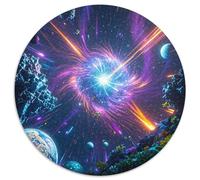 Interstellar 1000 Pieces Jigsaws Planet Universe Round Jigsaw Puzzles Challenge Games Puzzles Educational Art for Adults & Kids 1000pcs (67.5x67.5cm)