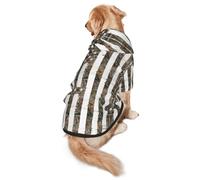 Interstellar American Flag Camouflage Dog Hoodie for Medium Large Dogs, Warm Soft Pet Sweatshirt, Easy to Wear Jumper Clothes