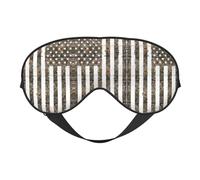 Interstellar American Flag Camouflage Night Mask Soft Reversible Eye Cover Adjustable Strap Light Blocking Comfortable Rest