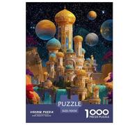Interstellar Castle Jigsaw Puzzles Puzzle for Adults Kids. 1000 Pieces Interesting Great Gifts Challenge Toy Educational Game Home Decoration for Adults& Kids Age 14 Years Up 70x50cm/1000pcs