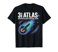 Interstellar Comet Space Astronomy 3i Atlas Value Graphic T-Shirt, Men, Black, M