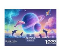 Interstellar Fantasy And The Ocean Jigsaw Puzzles for Adults Kids Interesting Puzzles 1000 Piece Brain Challenge for Adults Gifts 38x26cm/1000pcs